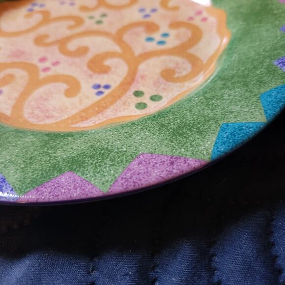 Sango Candy Mountain Salad Plate Sue Zipkin Potpourri Whimsy Boho Vintage - Picture 3 of 7